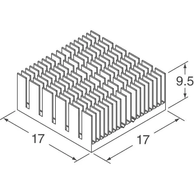 ATS-55170D-C1-R0 (HEAT SINK 17MM X 17MM X 9.5MM)