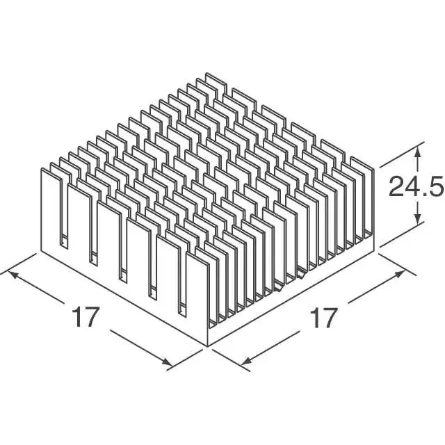ATS-55170W-C1-R0 (HEAT SINK 17MM X 17MM X 24.5MM)