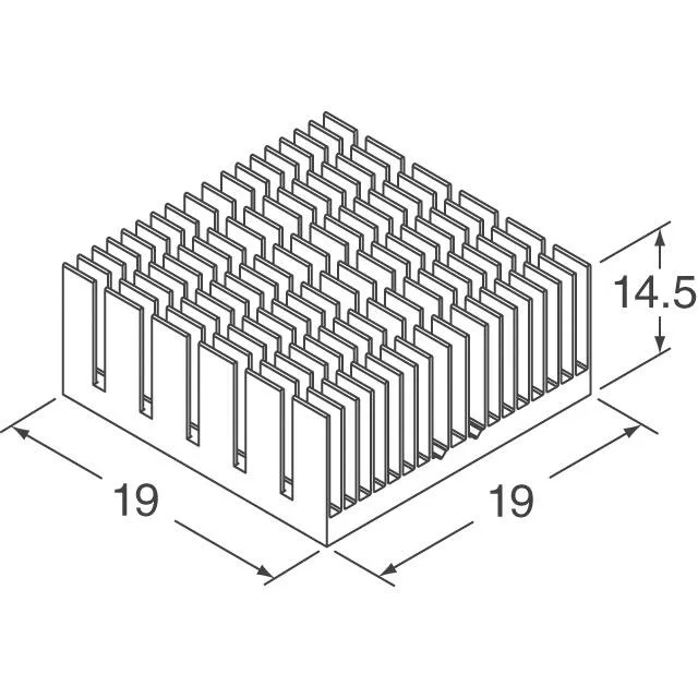 ATS-55190K-C1-R0 (HEAT SINK 19MM X 19MM X 14.5MM)