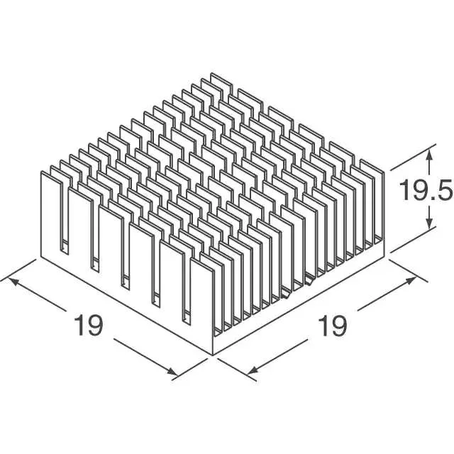 ATS-55190R-C1-R0 (HEAT SINK 19MM X 19MM X 19.5MM)