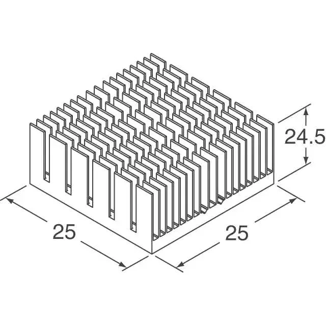 ATS-55250W-C1-R0 (HEAT SINK 25MM X 25MM X 24.5MM)