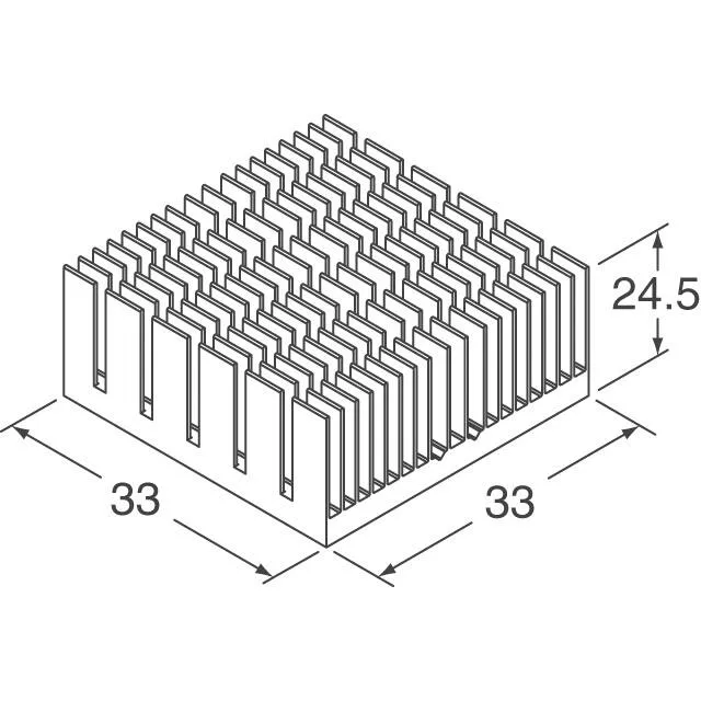 ATS-55330W-C1-R0 (HEAT SINK 33MM X 33MM X 24.5MM)