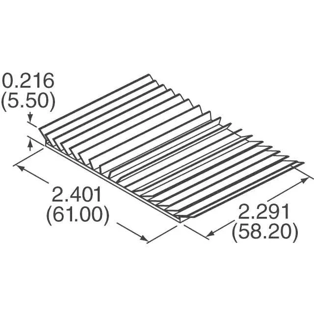 ATS-60002-C1-R0 (HEAT SINK 61MM X 58.2MM X 5.5MM)