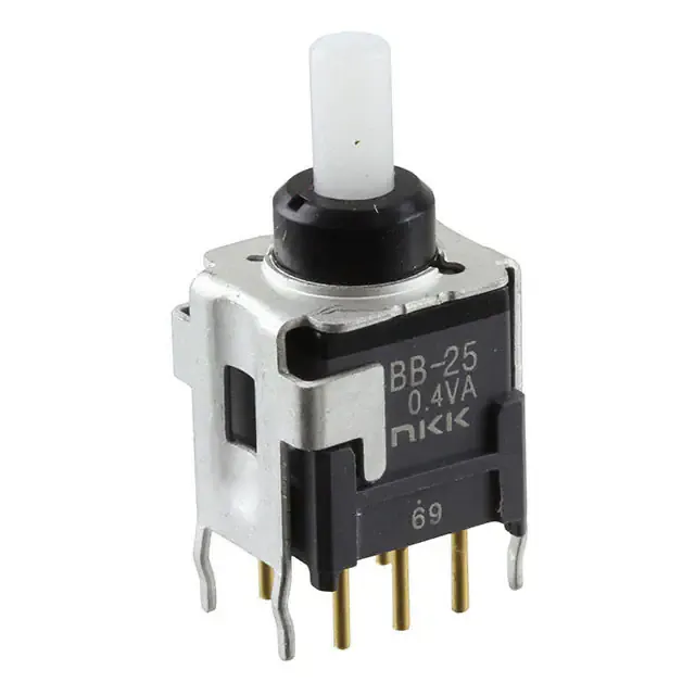 BB25AB (SWITCH PUSH DPDT 0.4VA 28V)