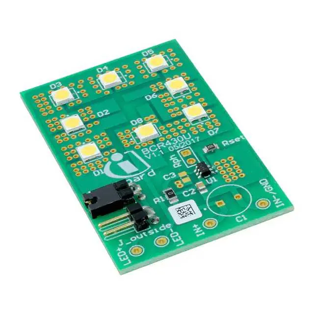 BCR430ULEDBOARDTOBO1 (EVAL BOARD LED DRIVER BCR430U)