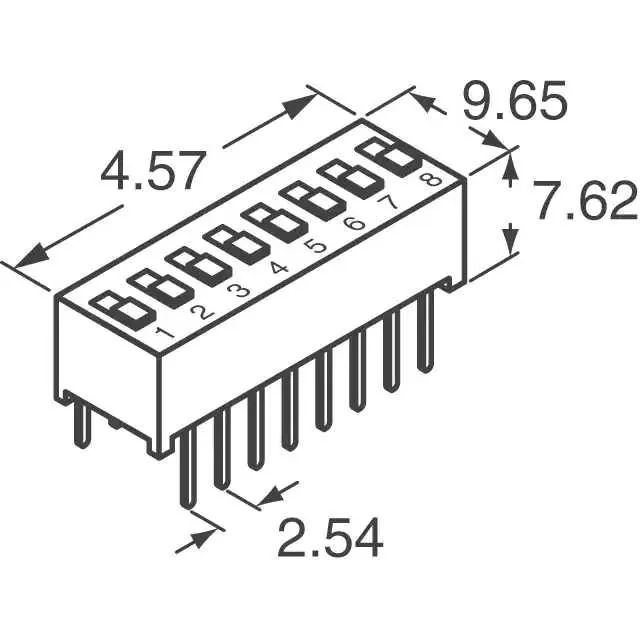 BD01 (SWITCH SLIDE DIP SPST 100MA 5V)