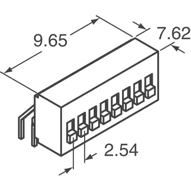 BD03AV (SWITCH SLIDE DIP SPST 100MA 5V)