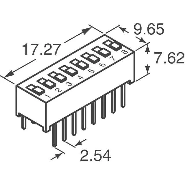 BD06 (SWITCH SLIDE DIP SPST 100MA 5V)