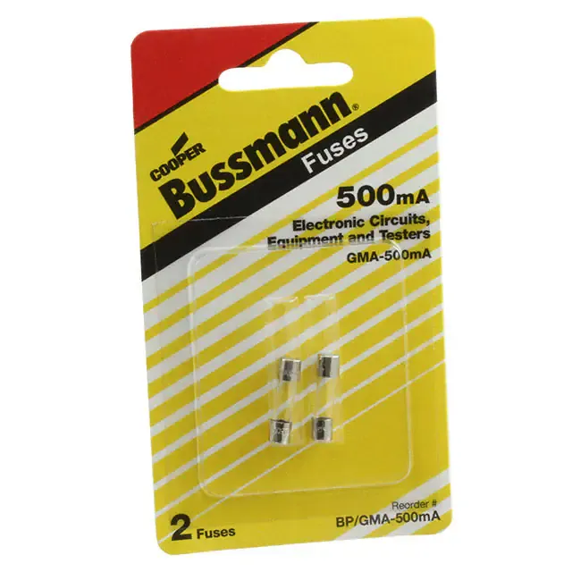 BP/GMA-500MA (FUSE GLASS 500MA 125VAC 5X20MM)