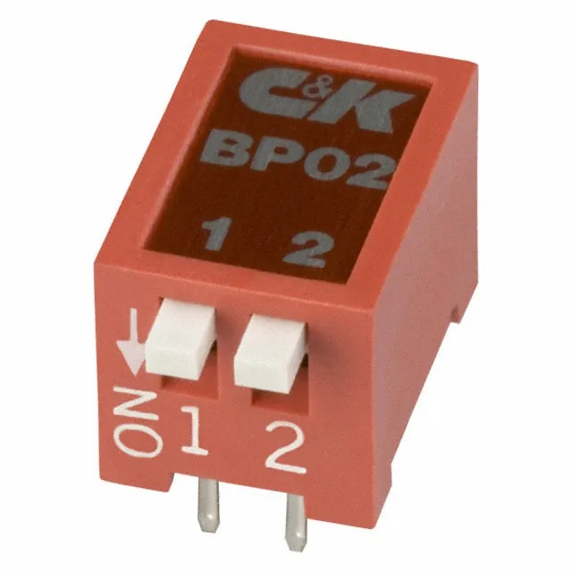 BP02YT (SWITCH SLIDE DIP SPST 100MA 5V)