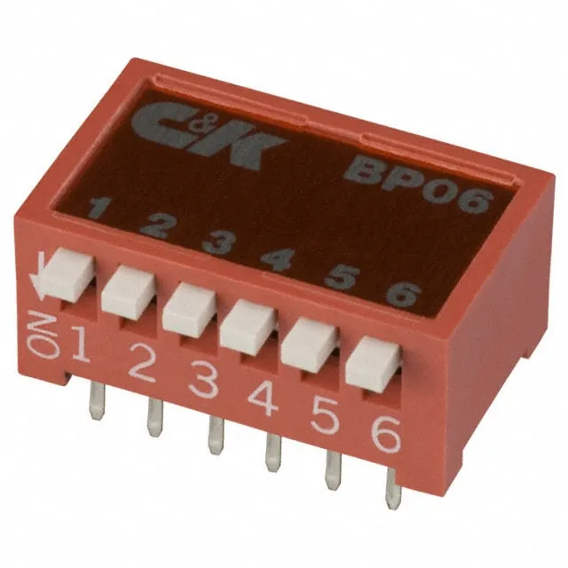 BP06YT (SWITCH SLIDE DIP SPST 100MA 5V)