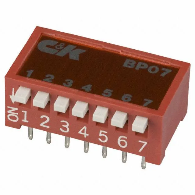 BP07YT (SWITCH SLIDE DIP SPST 100MA 5V)