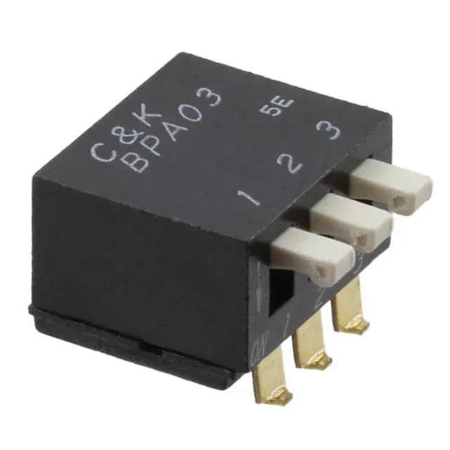 BPA03SB (SWITCH SLIDE DIP SPST 100MA 5V)