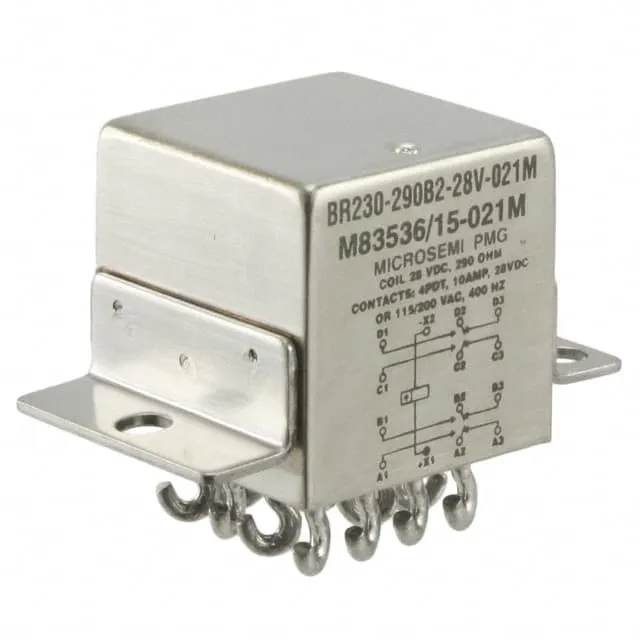 BR230-290B2-28V-021M (RELAY GEN PURPOSE 4PDT 10A 28V)
