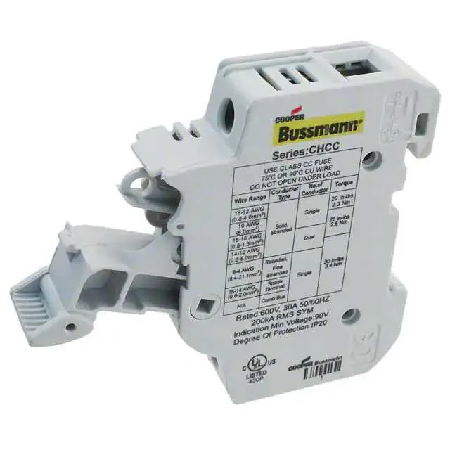 CHCC1DU (FUSE HLDR CART 600V 30A DIN RAIL)