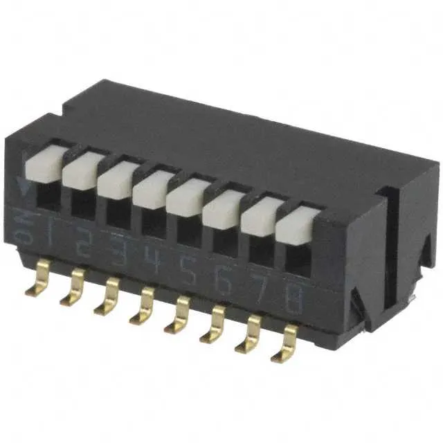 CHP-080TB (SWITCH PIANO DIP SPST 100MA 6V)