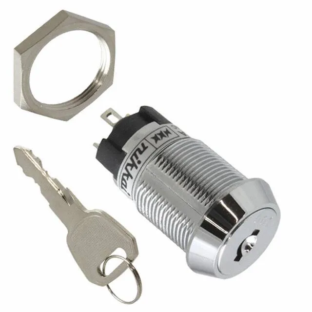 CKL12AFW01-001 (SWITCH KEYLOCK 2POS SPDT 3A 250V)