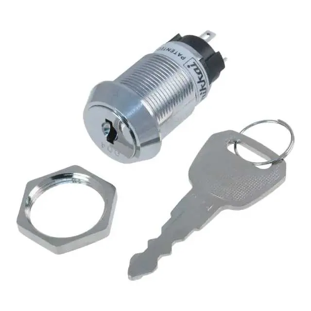 CKL12AFW01-004 (SWITCH KEYLOCK 2POS SPDT 3A 250V)
