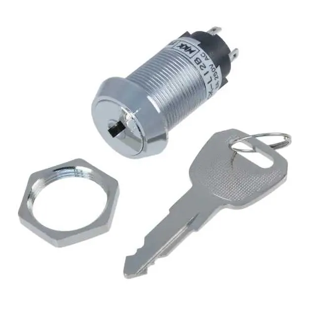 CKL12BFW01-016 (SWITCH KEYLOCK 2POS SPDT 3A 250V)