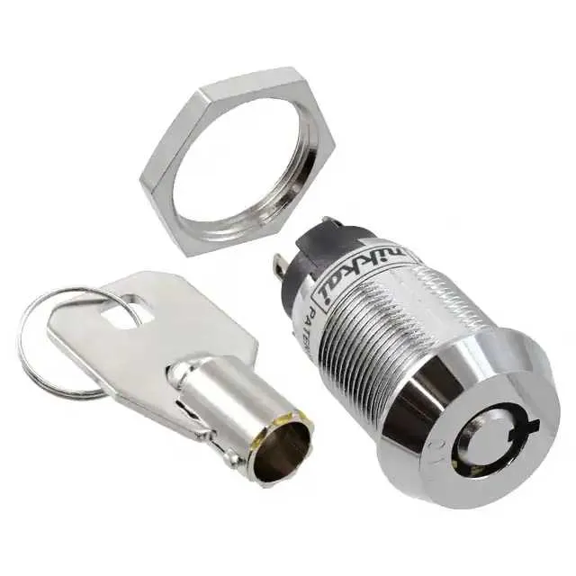 CKL12BTW01-011 (SWITCH KEYLOCK 2POS SPDT 3A 250V)