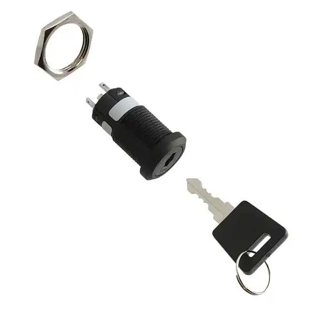 CKM12BFW01-001 (SWITCH KEYLOCK 2POS SPDT 3A 250V)
