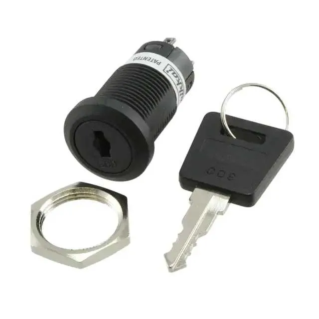 CKM12BFW01-009 (SWITCH KEYLOCK 2POS SPDT 3A 250V)