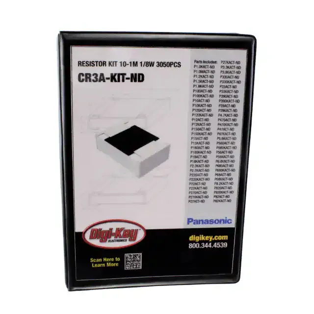 CR3A-KIT (RESISTOR KIT 10-1M 1/8W 3050PCS)