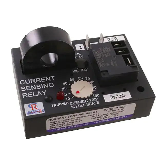 CR4395-EL-120-330-X-CD-ELR-I (RELAY AC CUR SENS 120VAC CHAS MT)