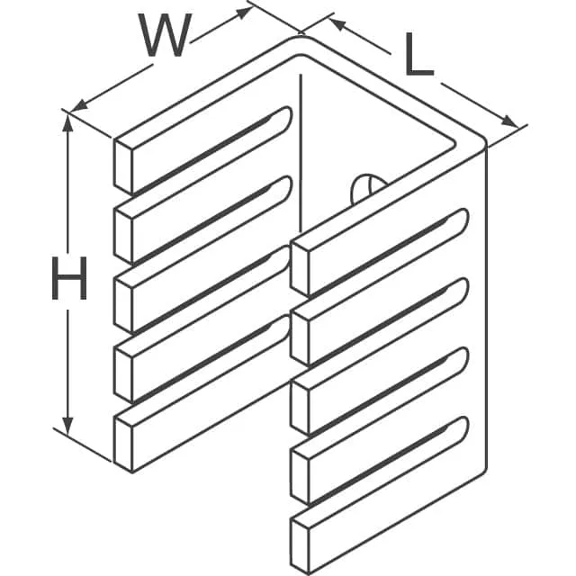 822202B00000 (HEATSINK STAMP 25.4X12.7X30MM)