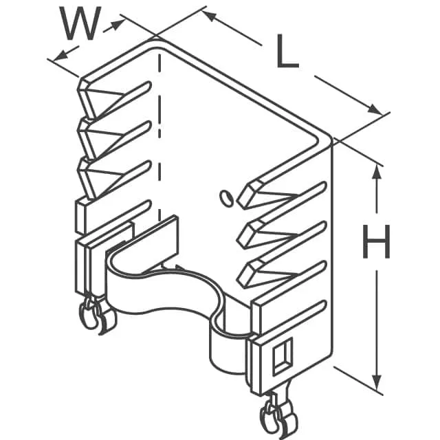 825502B02853 (HEATSINK STAMP 25.4X12.7X30MM)