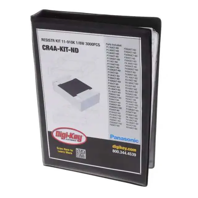 CR4A-KIT (RESISTR KIT 11-910K 1/8W 3000PCS)