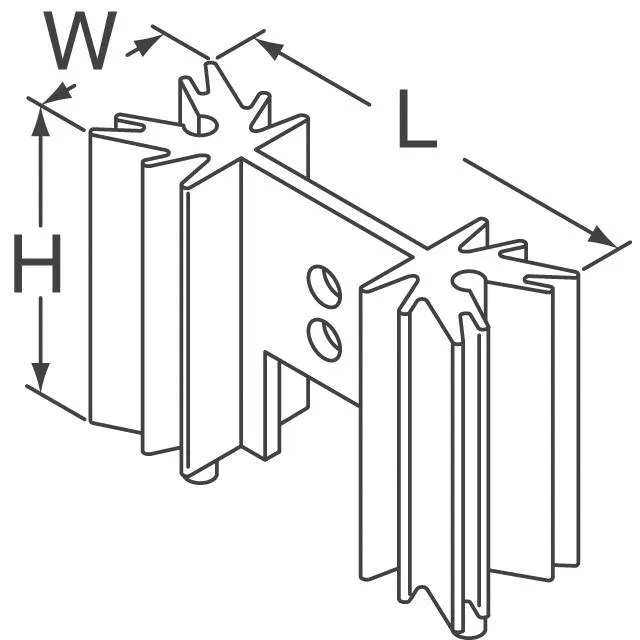411910B02500 (HEATSINK EXTRUD 12.7X34.9X25.4MM)