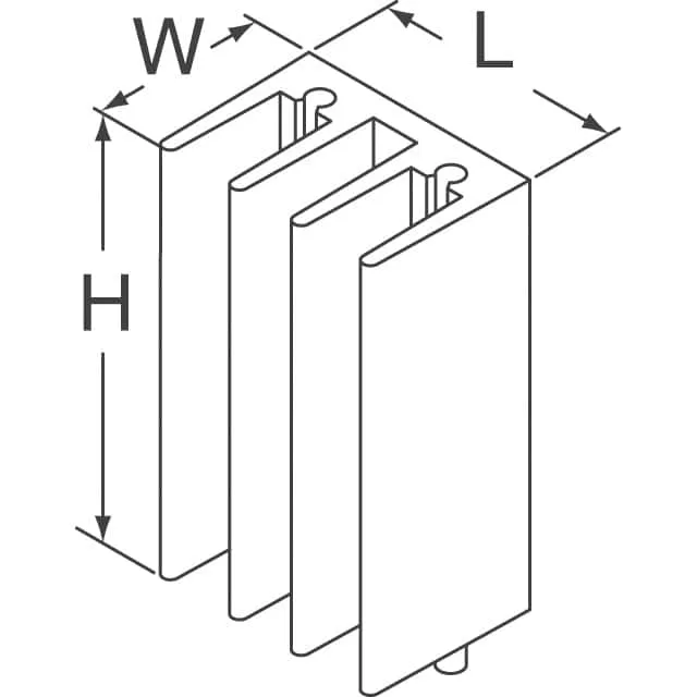 412310B02500 (HEATSINK EXTRUDED 16X16.5X25.4MM)