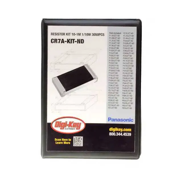 CR7A-KIT (RESISTOR KIT 10-1M 1/10W 3050PCS)