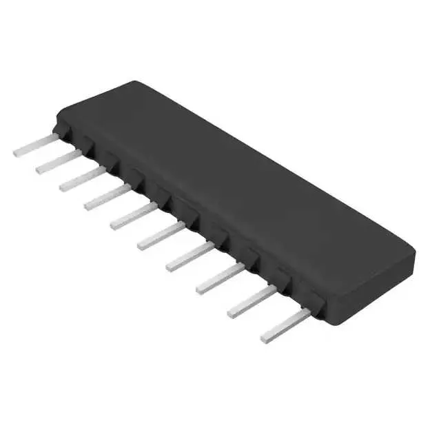 CSC10B011K00GPA (RES ARRAY 9 RES 1K OHM 10SIP)