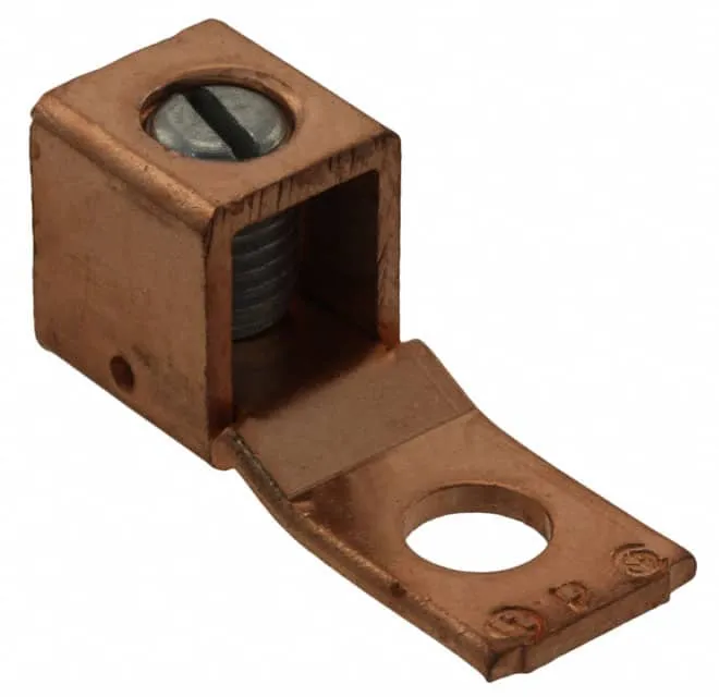 CX70-14-CY (CONN TERM RECT LUG 4-14 AWG #1/4)