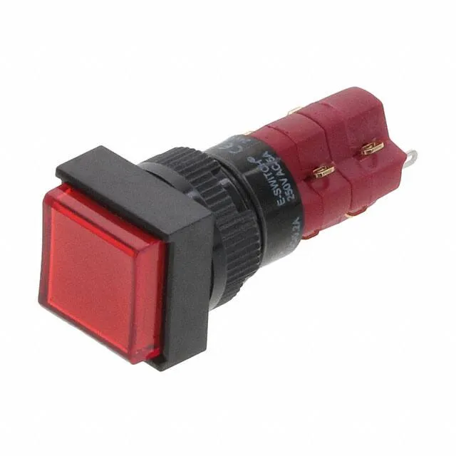 D16EES12HREDRED (SWITCH PUSHBUTTON DPDT 8A 125V)