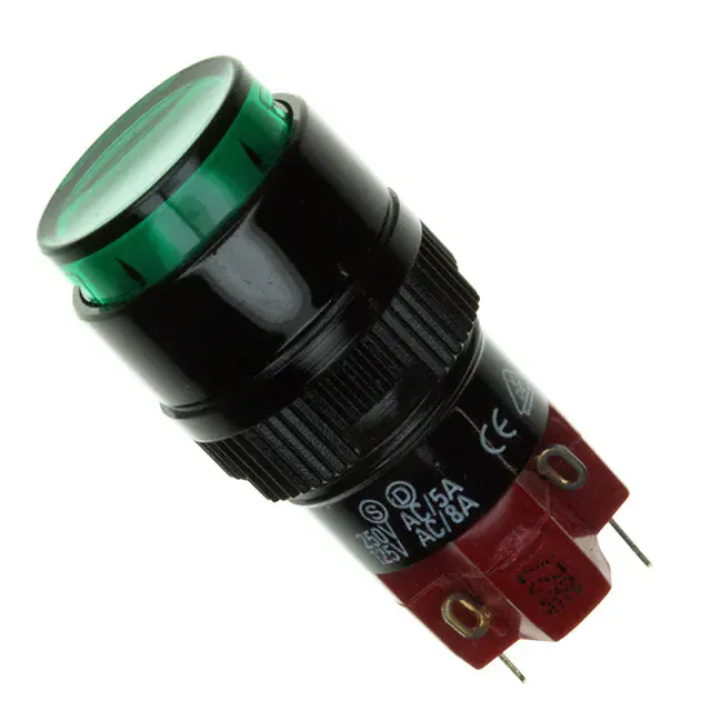D16OAR11JGRNGRN (SWITCH PUSHBUTTON SPDT 8A 125V)