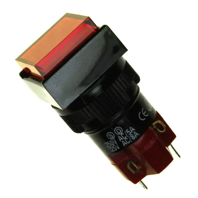 D16OAS11BRED (SWITCH PUSHBUTTON SPDT 8A 125V)