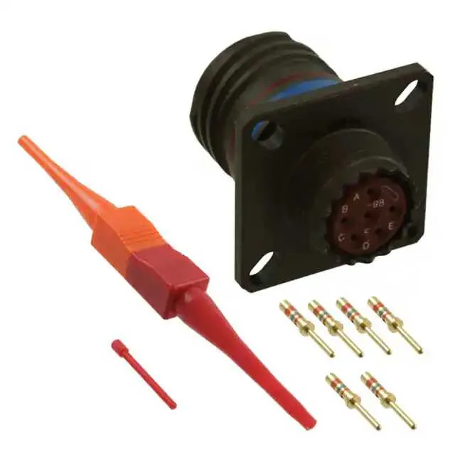 D38999/20WB98PN (CONN RCPT MALE 6POS GOLD CRIMP)