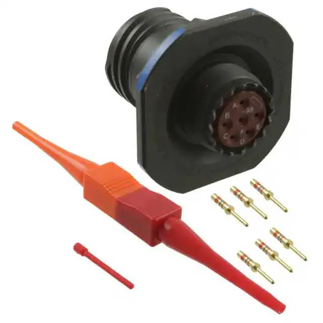 D38999/24WB98PN (CONN RCPT MALE 6POS GOLD CRIMP)
