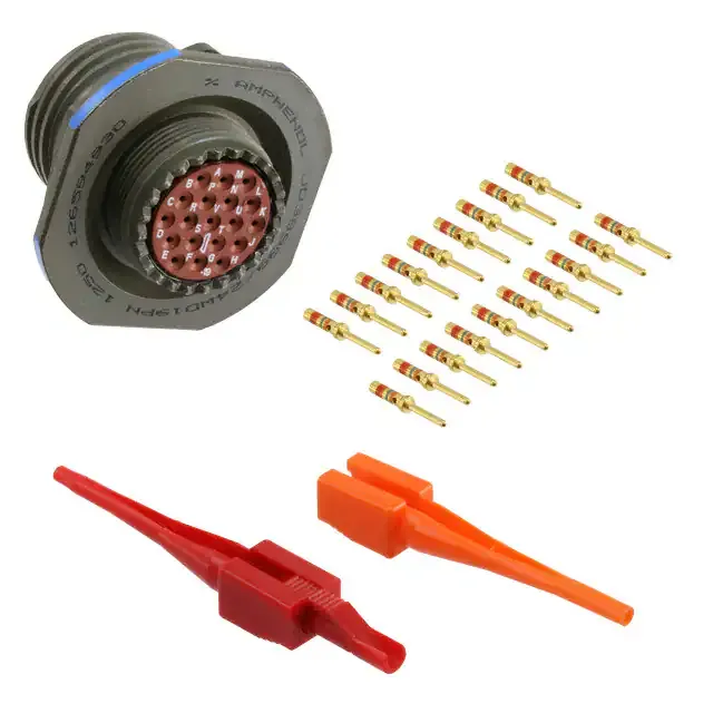 D38999/24WD19PN (CONN RCPT MALE 19POS GOLD CRIMP)