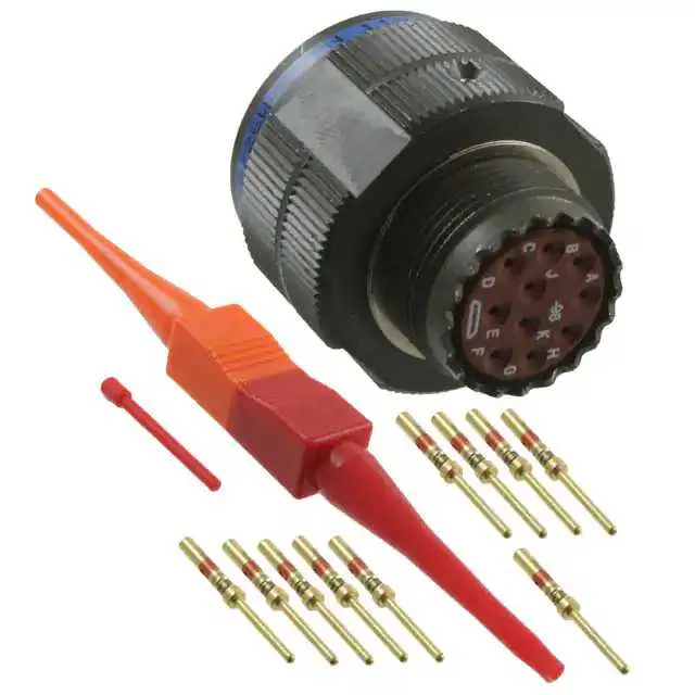 D38999/26WC98PN (CONN PLUG MALE 10POS GOLD CRIMP)