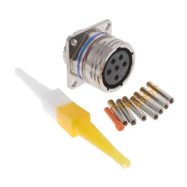 D38999/20FE6SN (CONN RCPT FMALE 6POS GOLD CRIMP)