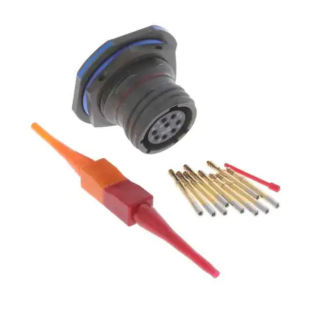 D38999/24WC8SN (CONN RCPT FMALE 8POS GOLD CRIMP)