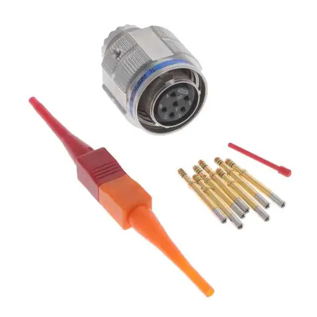 D38999/26KB98SN (CONN PLUG FMALE 6POS GOLD CRIMP)