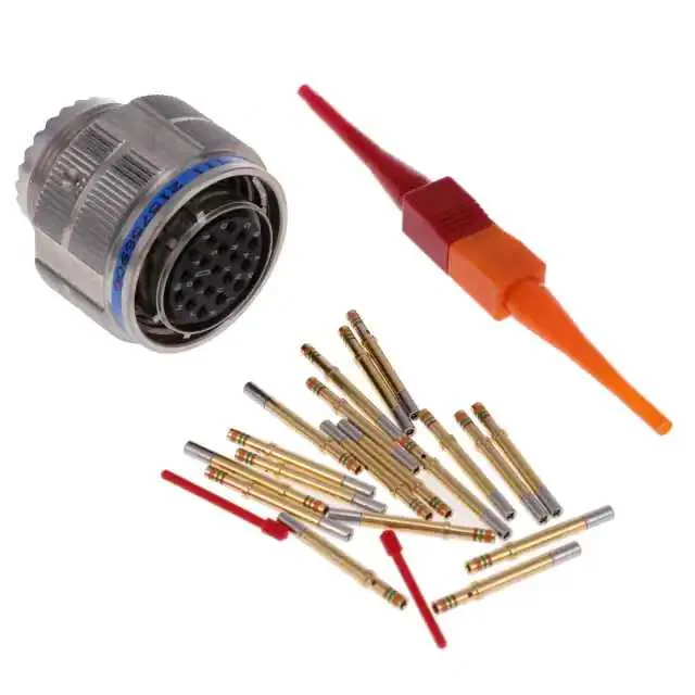 D38999/26KD19SN (CONN PLUG FMALE 19POS GOLD CRIMP)