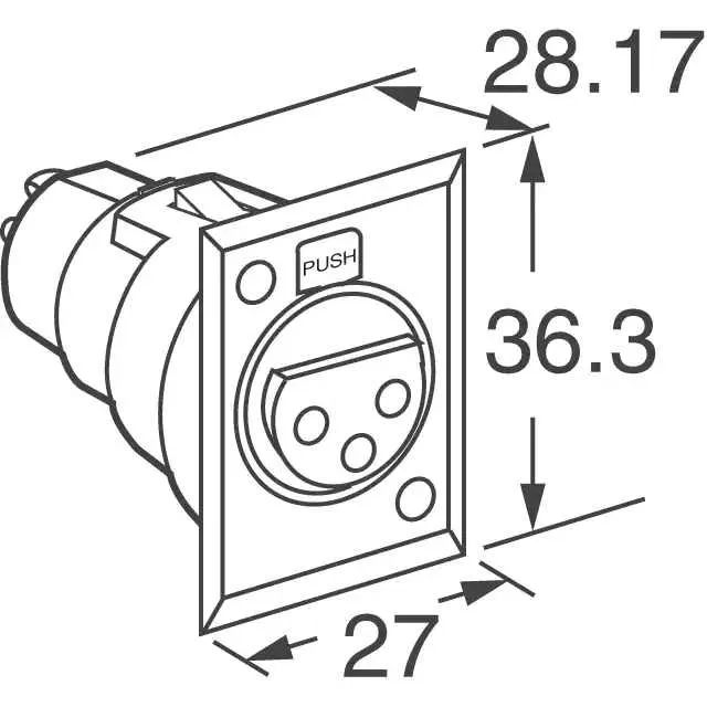D3F (CONN PLUG FMALE XLR 3POS SOLDER)