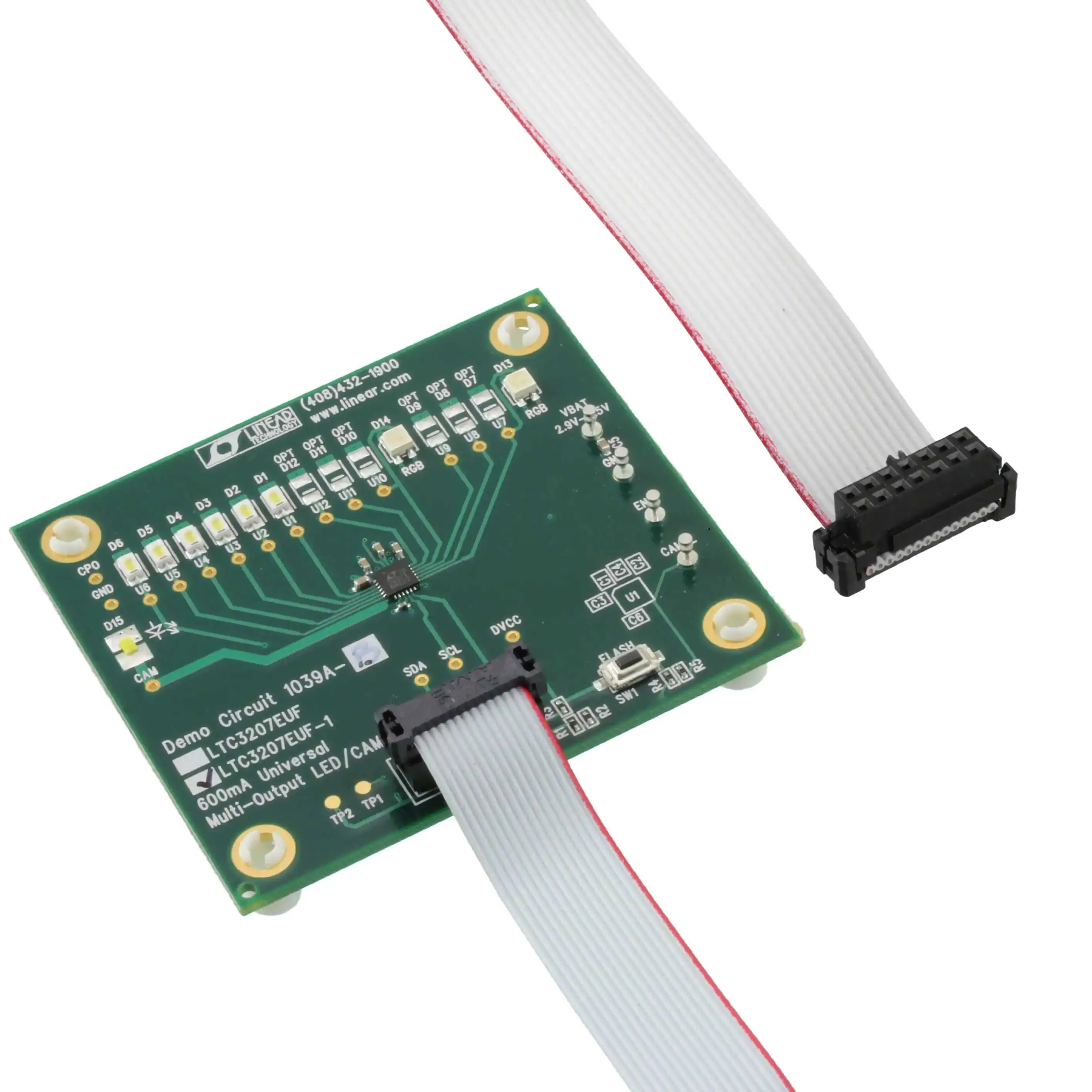 DC1039A-B (BOARD EVAL FOR LTC3207EUF)