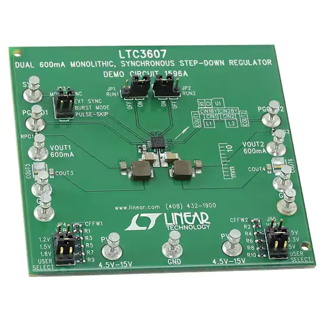 DC1596A (BOARD EVAL FOR LTC3607EUD)